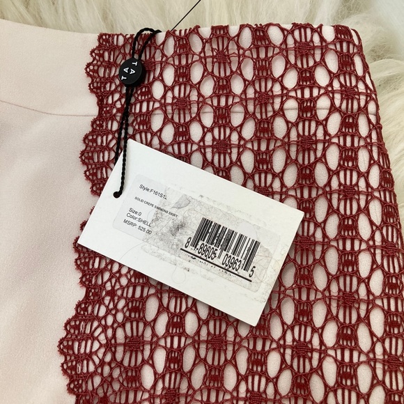 TANYA TAYLOR Crochet-Paneled Simmons Skirt - Picture 12 of 12